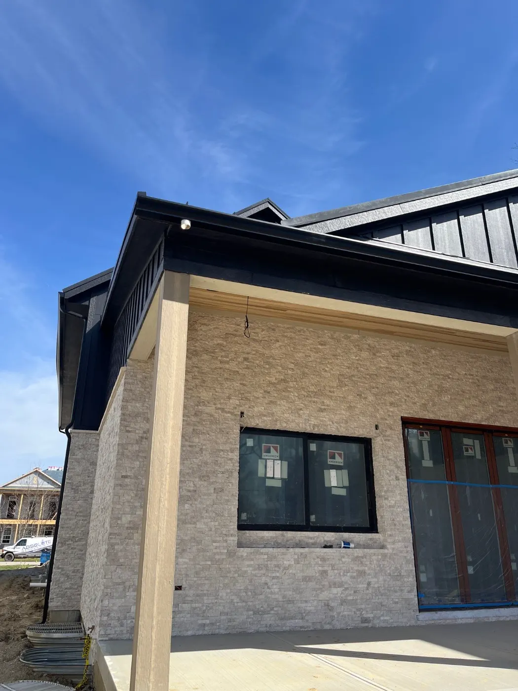 Storm-damaged siding documented in Bridgewater Club