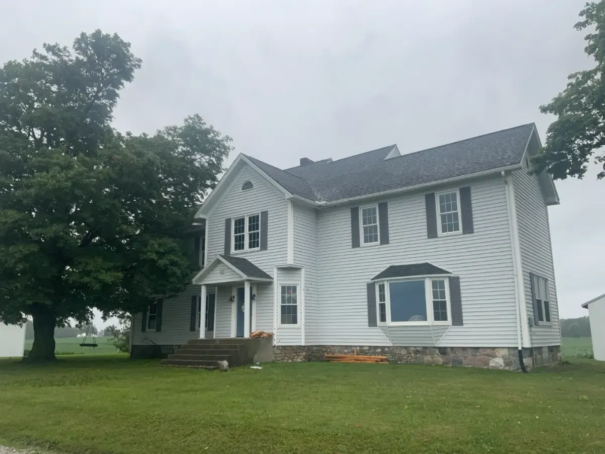 Before siding work