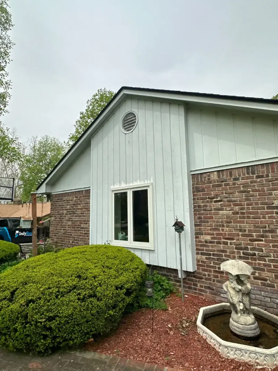 Before siding work