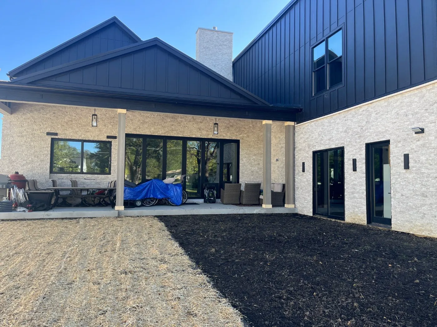 Siding installation documented in Bridgewater Club